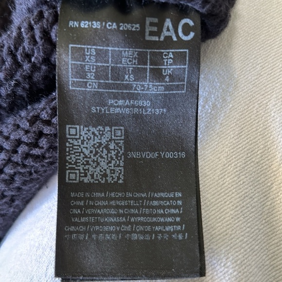 GUESS CARDIGAN EMBROIDERED COAT BLACK XS - Picture 11 of 12